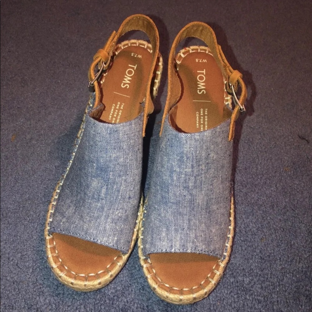 TOMS Monica Espadrille Wedge Sandals